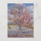 Rosa Pfirsichbaum in Blossom (Erinnerung an Mauve) Postkarte (Vorderseite)
