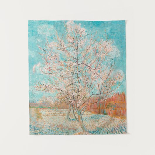 Rosa Pfirsichbaum, Vincent van Gogh Wandteppich (Vorderseite)