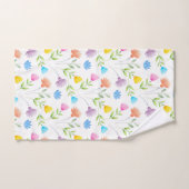 Rosa Pfirsichblau Gelbe Pflaume Blumenmuster Badhandtuch Set (Handtuch)