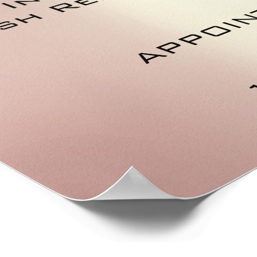 Rosa Pfirsichblume Makeup Augen Lashes Preise Poster (Ecke)