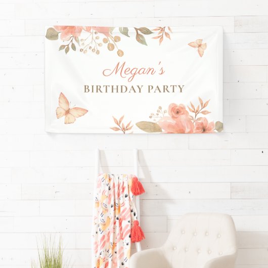 Rosa Pfirsiche Banner (Insitu)