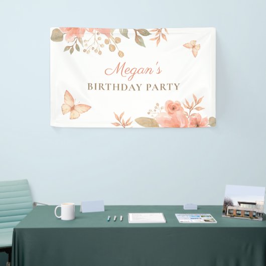 Rosa Pfirsiche Banner (Messeveranstaltung)