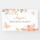 Rosa Pfirsiche Banner (Horizontal)