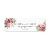 Rosa Pfirsichfarbe | Dusty Blue Wedding (Vorne)