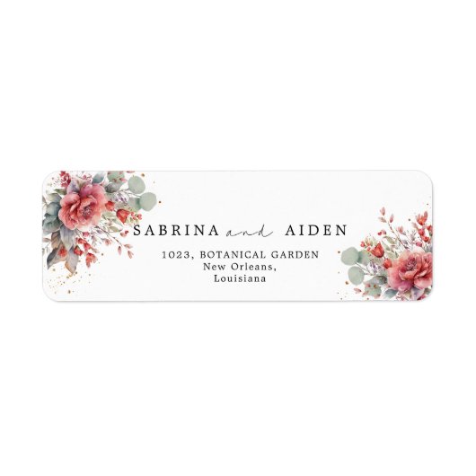 Rosa Pfirsichfarbe | Dusty Blue Wedding (Vorne)