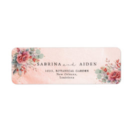 Rosa Pfirsichfarbe | Dusty Blue Wedding