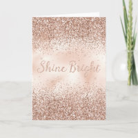Rosa Pfirsichfarben Rose Glitzer Shine Bright Zita