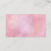 Rosa Pfirsichfarbene Gefärbte Krawatte Visitenkarte (Rückseite)