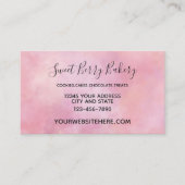 Rosa Pfirsichfarbene Gefärbte Krawatte Visitenkarte (Vorderseite)