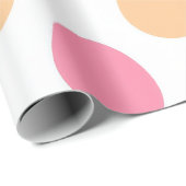 Rosa-pfirsichfarbene Oster-Eier-Verpackungspapier Geschenkpapier (Rolleneckpunkt)