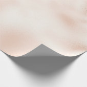 Rosa Pfirsichfarbene Rose Geschenkpapier (Ecke)