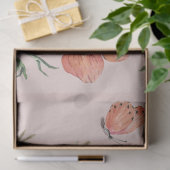 Rosa Pfirsichfarbene Wildblume Dekoupage Seidenpapier (Geschenk)