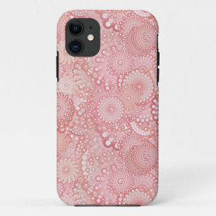 Rosa, pfirsichfarbenes Muster iPhone 11 Hülle