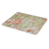 Rosa Pfirsichglas-Rose Schneidebrett (Ecke)