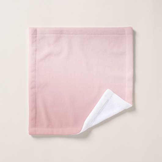 Rosa Pfirsichpfirsich Ombre Badhandtuch Set (Waschlappen)