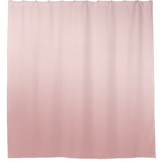 Rosa Pfirsichpfirsich Ombre Duschvorhang (Vorderseite)