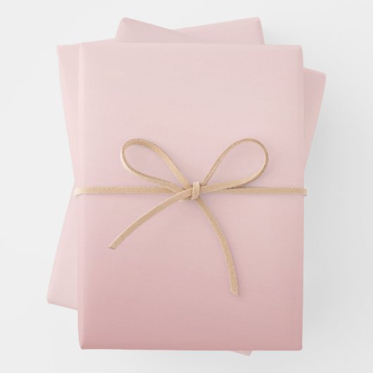 Rosa Pfirsichpfirsich Ombre Geschenkpapier Set (Beispiel)