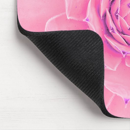 Rosa Pflanze Mousepad (Ecke)