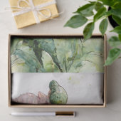 Rosa Pflaumen, zartes Blumenwasser Seidenpapier (Geschenk)