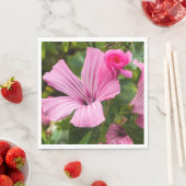 rosa Photoblume Serviette (Beispiel)