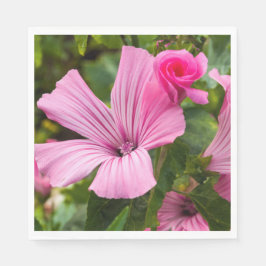 rosa Photoblume Serviette