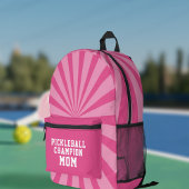 Rosa Pickleball Champion Mama gedruckter Rucksack