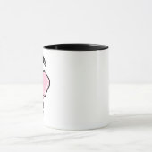Rosa Pickleball-Schläger mit Schleife Tasse (Zentrum)