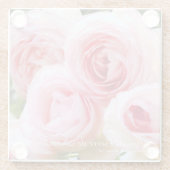 Rosa Pierre de Ronsard [Untersetzer aus Glas] Glasuntersetzer (Rückseite)