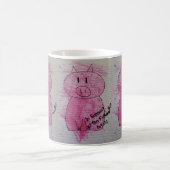 Rosa Piggie Kaffeetasse (Mittel)
