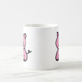 Rosa piggy kaffeetasse (Mittel)
