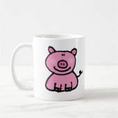 Rosa piggy kaffeetasse (Links)