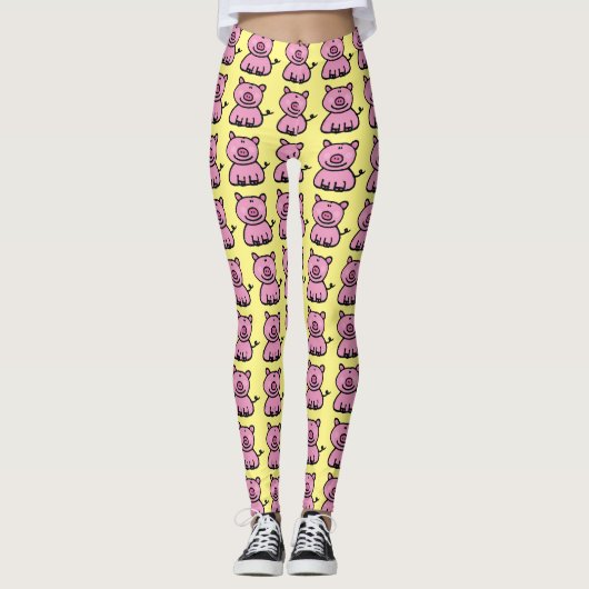 rosa piggy leggings (Vorderseite)