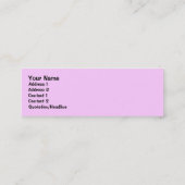 Rosa piggy Lesezeichen Mini Visitenkarte (Rückseite)