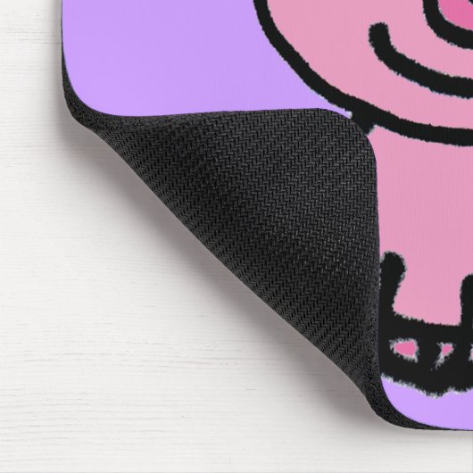 Rosa piggy mousepad (Ecke)