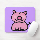 Rosa piggy mousepad (Mit Mouse)