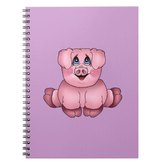 Rosa Piggy Notizbuch Notizblock (Vorderseite)