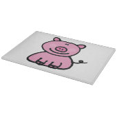 rosa piggy schneidebrett (Ecke)