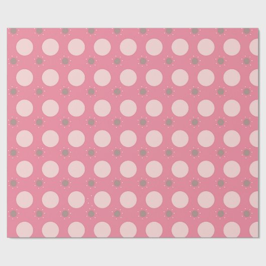 Rosa Pika-Punkt-Geschenkpapier Geschenkpapier (Flach)