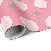 Rosa Pika-Punkt-Geschenkpapier Geschenkpapier (Rolleneckpunkt)