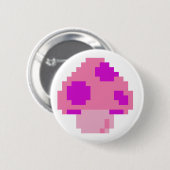 Rosa Pilz Button (Vorne & Hinten)
