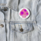 Rosa Pilz Button (Beispiel)