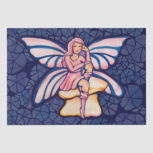 Rosa Pilz Fairy Watercolor Kunstgewerbe Seidenpapier