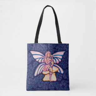 Rosa Pilz Fairy Watercolor Kunstgewerbe Tasche