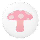 Rosa Pilz Keramikknauf (Vorderseite)