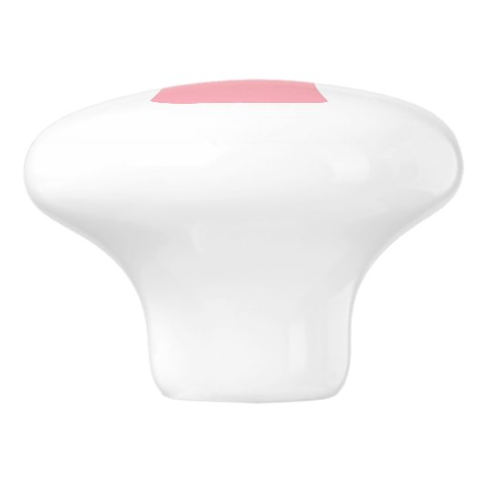 Rosa Pilz Keramikknauf (Seitenansicht)