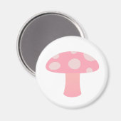 Rosa Pilz Magnet (Vorderseite/Rückseite)