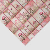 Rosa Pilze Seidenpapier (Detail)