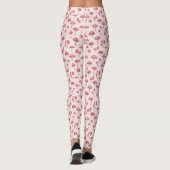 Rosa Pilzmuster Leggings (Rückseite)