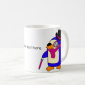 Rosa Pinguine Kaffeetasse (VorderseiteRechts)