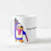 Rosa Pinguine Kaffeetasse (Vorderseite Links)